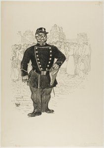 Street Security by Théophile Alexandre Pierre Steinlen
