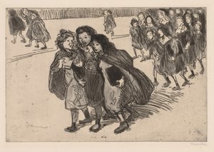 Coming from School by Théophile Alexandre Steinlen