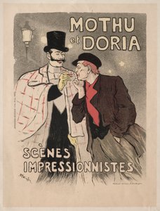 Mothu et Doria - Scènes impressionistes, 1893 by Théophile Alexandre Steinlen