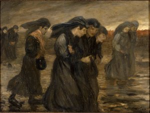 The Return of the Workers, 1903 by Théophile Alexandre Steinlen