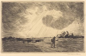 Thunder Storm, late 19th-early 20th century by Théophile Alexandre Steinlen