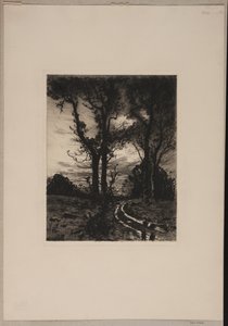 Rutted Road Between Trees by Thorvald Niss