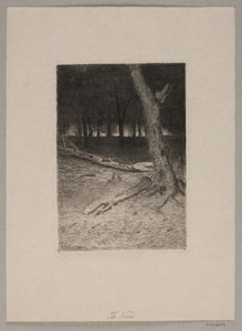 Forest Interior. Evening by Thorvald Niss