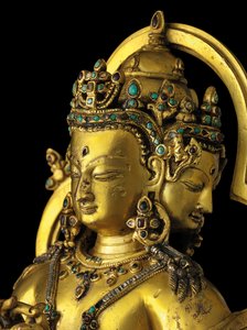 Figure of Vairochana, Densatil by Tibetan School