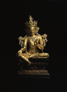 Imperial Figure of Avalokiteshvara (detail) by Tibetan School