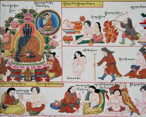 Manuscript on Tibetan Medicine (detail)