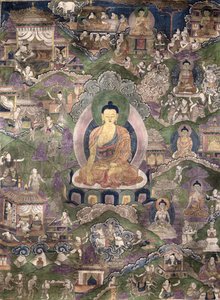 Thangka of the Buddha by Tibetan School