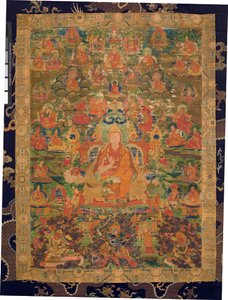 Third Panchen Lama Losan Penden Yeshe by Tibetan School