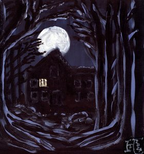 Moonlit Haunted House