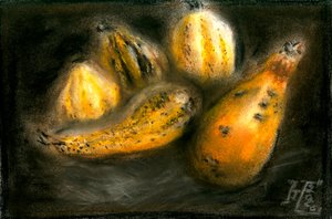 Rustic Autumn Gourds by Tim Hoinkis