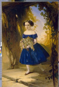 Princess Maria Maximilianovna of Leuchtenberg as a child by Timofei Andreyevich Neff