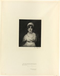 Portrait of Mrs. Siddons, from Old English Masters by Timothy Cole