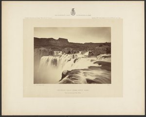 Shoshone Falls, Snake River, Idaho, View Across Top of the Falls by Timothy H. OSullivan