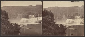 Shoshone Falls, Snake River, Idaho, Midday View, Adjacent Walls about 1,000 Feet in Height