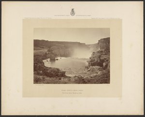 Snake River Canyon, Idaho, View from Above Shoshone Falls by Timothy H. OSullivan