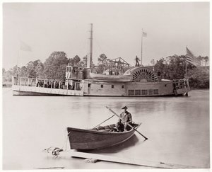 U.S. Gunboat, 1861-65 by Timothy H. OSullivan