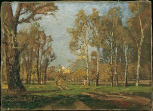 In the Prater near the Rotunda by Tina Blau