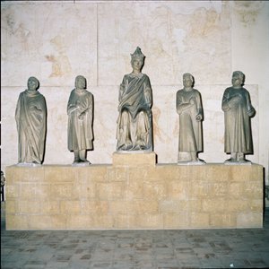 Statue of Henry VII, Holy Roman Emperor, with his Counsellors