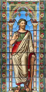 Window with Depiction of Apelles by Tiroler Glasmalerei und Cathedralenglashuette