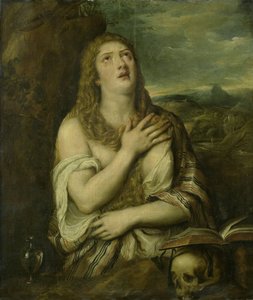 Penitent Mary Magdalene by Titiaan (copy after)