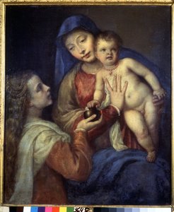 Madonna and Child with Mary Magdalen by Titian (c.1488 1576)