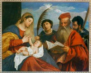 The Virgin and Child with Saint Stephen and Saint Jerome