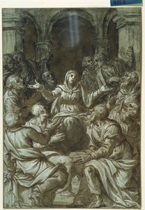 The Virgin Mary with Apostles of Santo Spirito by Titian (c.1488 1576)