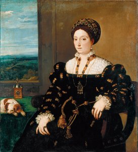 Portrait of Eleonora Gonzaga, Duchess of Urbino by Tiziano Vecelli