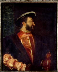 Portrait of the King of France Francois I (1494-1547) by Tiziano Vecelli