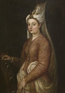 Cameria, Daughter of Suleiman the Magnificent, as Saint Catherine by Tiziano Vecelli