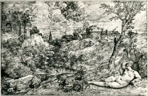 Medor and Angelica or Jason and Medea by Tiziano Vecelli