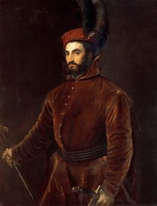 Portrait of Ippolito de Medici by Tiziano Vecelli