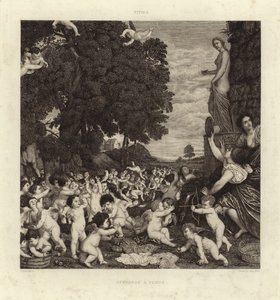 The Worship of Venus by Tiziano Vecelli