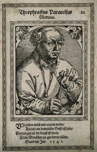 Philippus Theophrastus Aureolus Bombastus von Hohenheim Paracelsus, 1587 by Tobias Stimmer