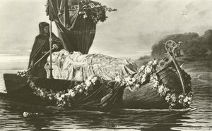 Elaine (engraving) by Toby Edward Rosenthal