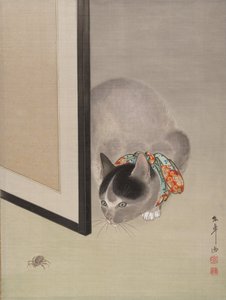 Cat Watching a Spider, ca. 1888-92