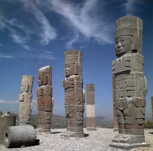 Atlantean Columns on Pyramid B