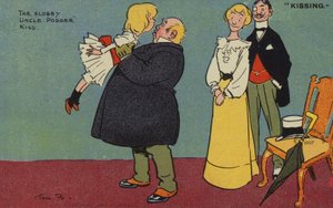 Kissing, The Slobby Uncle Podger Kiss by Tom Browne