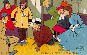 Man Searching for a Dropped Penny