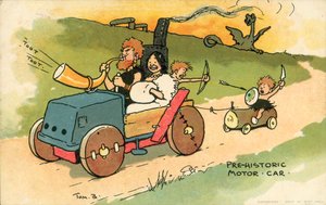 Pre-historic Motor Car by Tom Browne