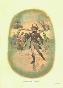 Skating, 1820, c1910 by Tom Browne