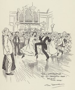 The Cake Walk at a Shilling Hop, Holborn Town Hall by Tom Browne