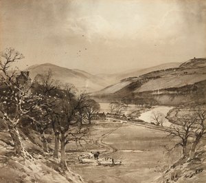 The Ettrick Valley Near Selkirk by Tom Scott