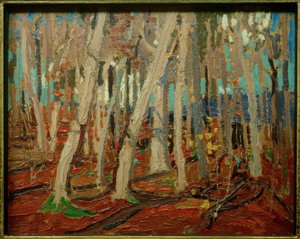 Maple Woods, Bare Trunks, 1915