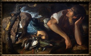 Sleeping Hunter in a Landscape by Tomas Yepes