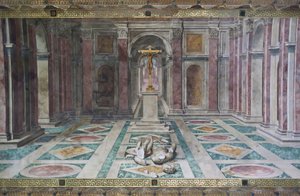 The Triumph of Christianity, in the Room of Constantine, Raphael Rooms, c.1585 by Tommaso Laureti