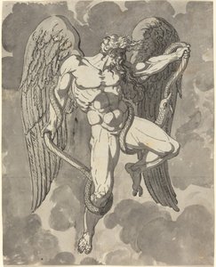 Saturn Wrestling with a Snake