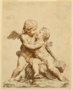Two Cupids Kissing, 1750–90 by Tommaso Todeschini