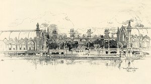 The Pavilions of Horticulture and Forestry by Tony Grubhofer, 1900 by Tony Grubhofer