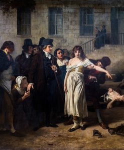 Doctor Pinel Freeing the Insane at Salpêtrière in 1795 by Tony Robert Fleury